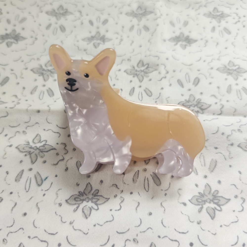Piper K- Corgi Hair Clip